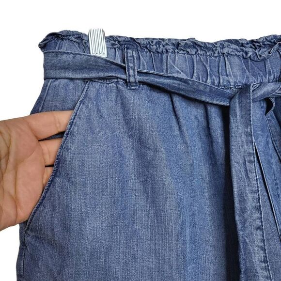 Velvet Heart Tencel Chambray High Rise Pull On Shorts Size Small - Picture 4 of 7